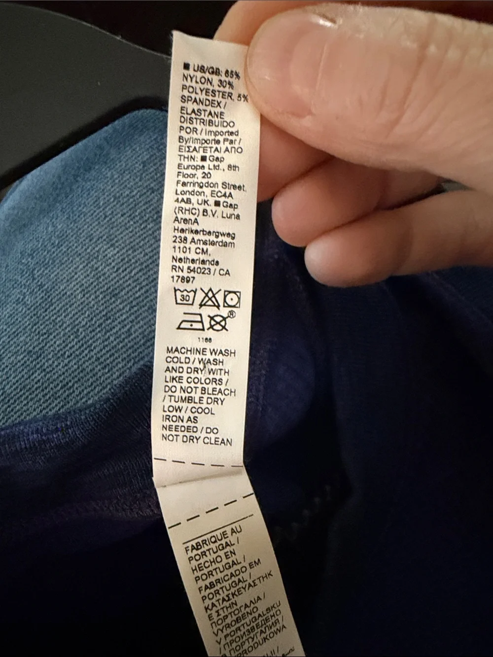 Women's High-Neck Active Tank Top - Deep Blue new with tags Athleta - Picture 4 of 4